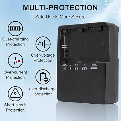 LC-E6 LC-E6E LP-E6N Battery Charger for Canon EOS R R5 R6 5D Mark II 5D Mark III 5D Mark IV 5DS 5DS R 6D 6Da 6D Mark II 7D 7D Mark II 60DA 60D 70D 80D 90D Cameras Charger