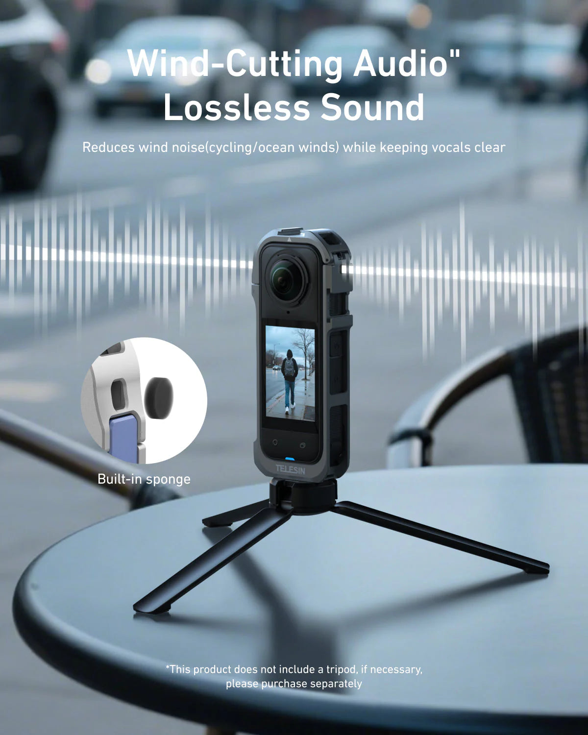 TELESIN Full Metal Cage Protection for Insta360 X5