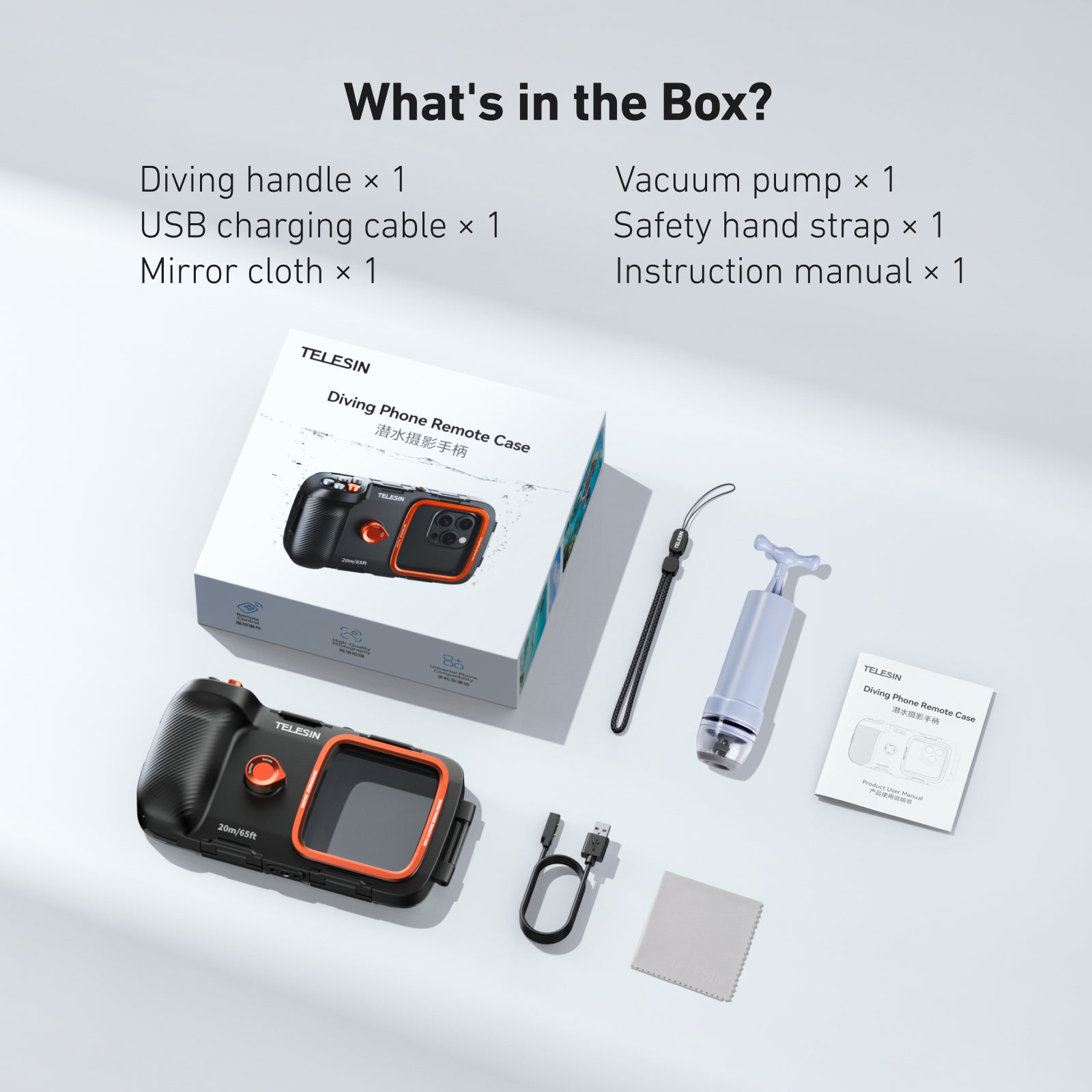 TELESIN Underwater Diving Phone Case