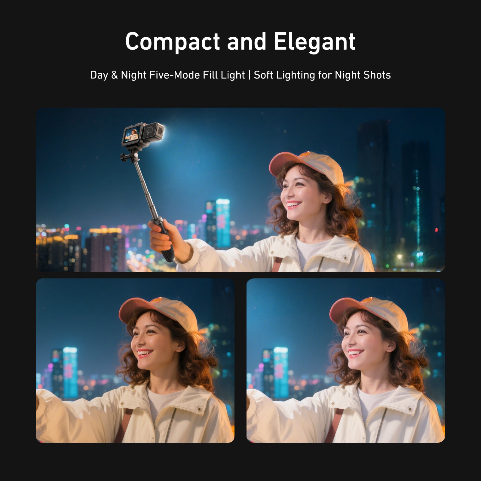 Telesin Quick-Release Fill Light For Action 5 pro/4/3