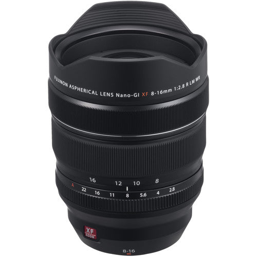 FUJIFILM XF 8-16mm f/2.8 R LM WR Lens Black