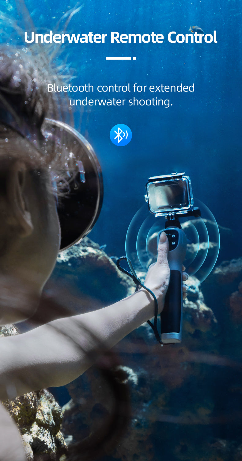 TELESIN underwater remote control selfie stick for gopro