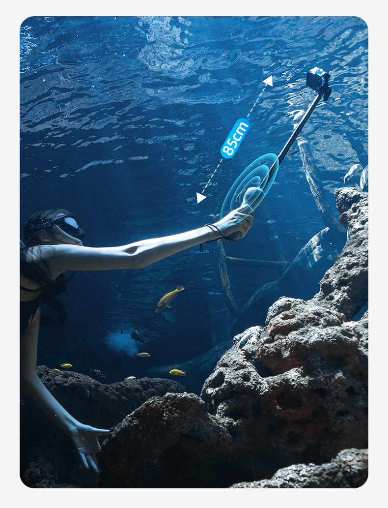 TELESIN underwater remote control selfie stick for gopro