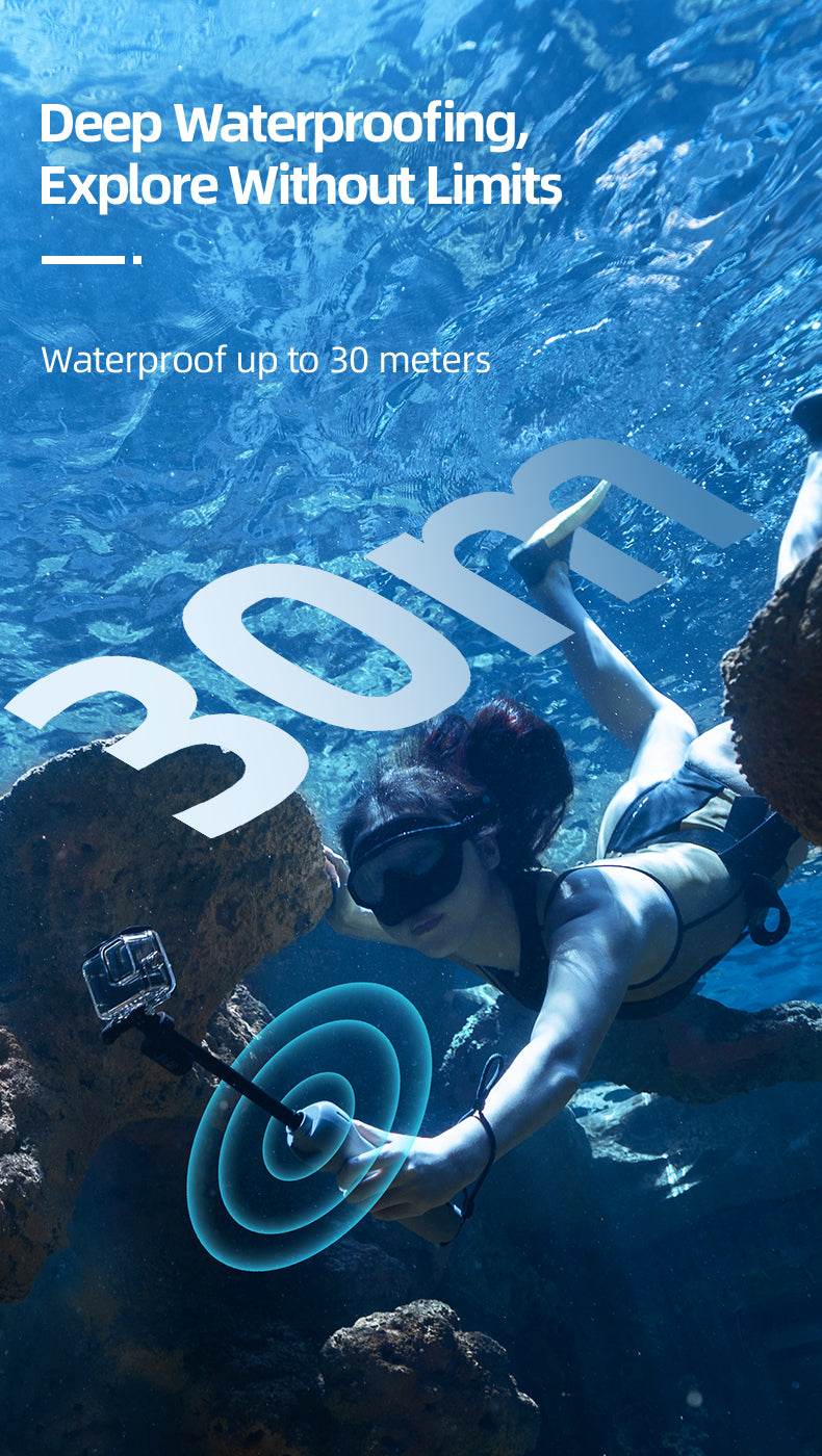 TELESIN underwater remote control selfie stick for gopro