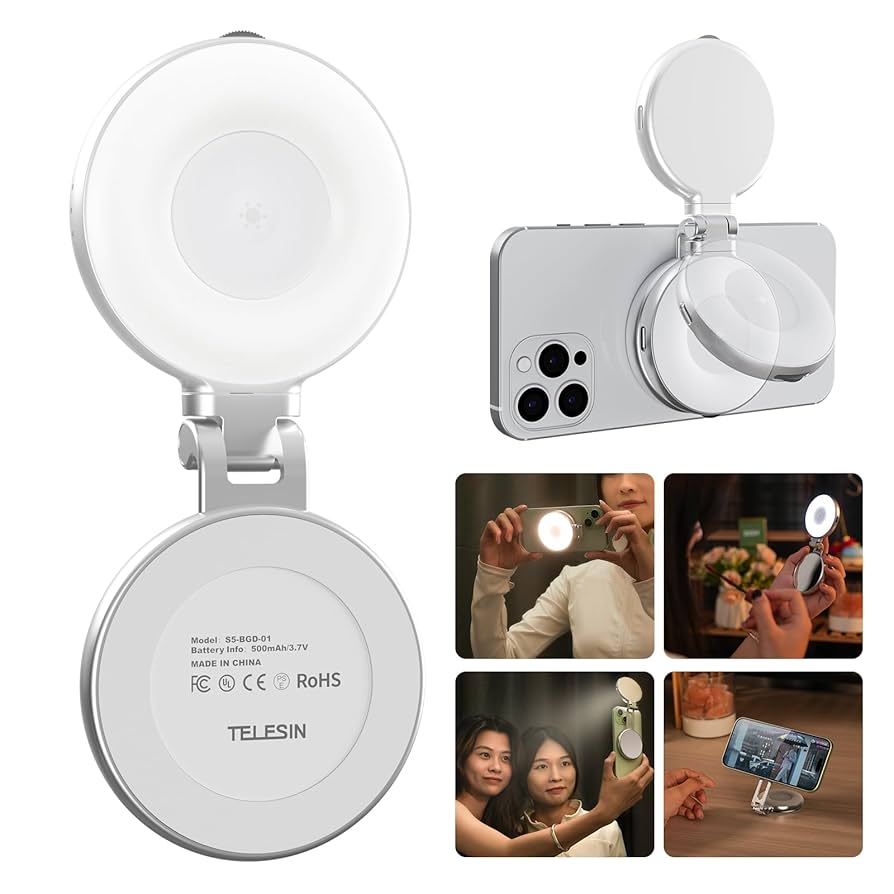 Telesin Magnetic Selfie Ring Light