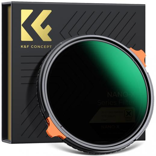 True Color Variable ND2-32 (1-5 Stops) and CPL Lens Filter 2 in 1 for Camera Lens Neutral Density Polarizer Filter Nano-X Series