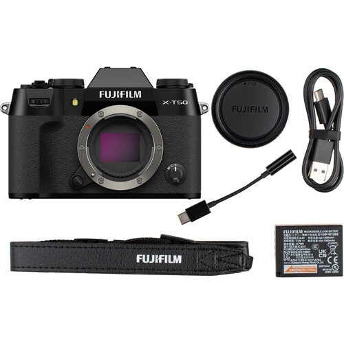 FUJIFILM X-T50 Mirrorless Camera with XF 16-50mm f/2.8-4.8 Lens (Black)