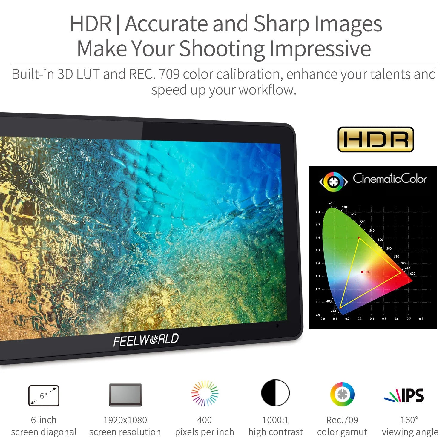 FEELWORLD F6 PLUS 6 inch 4K