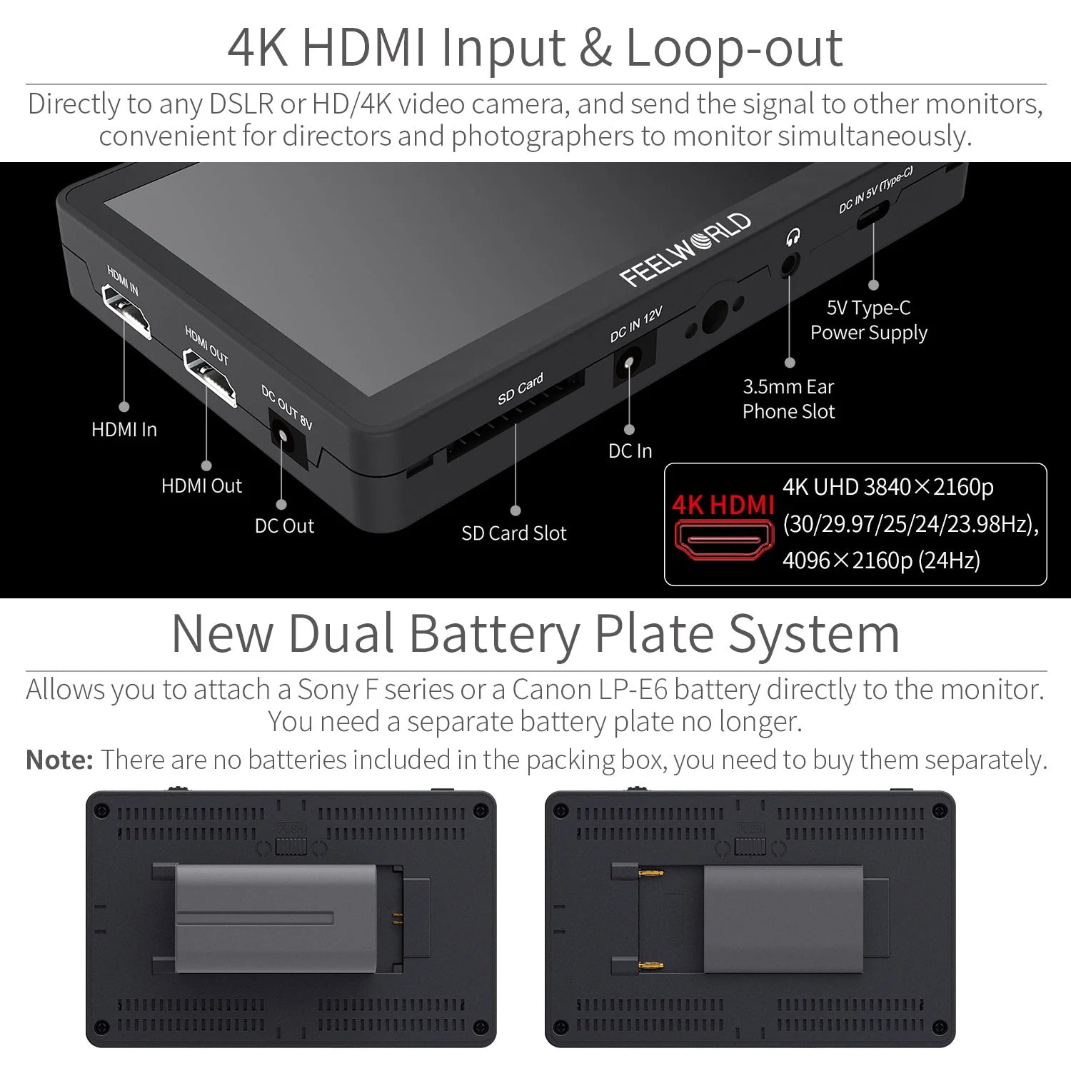 FEELWORLD F6 PLUS 6 inch 4K