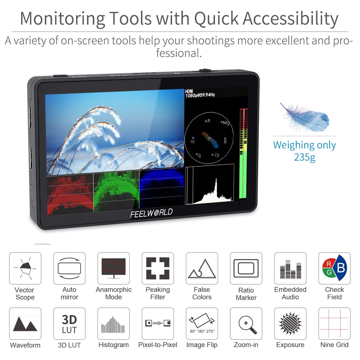 FEELWORLD F6 PLUS 6 inch 4K