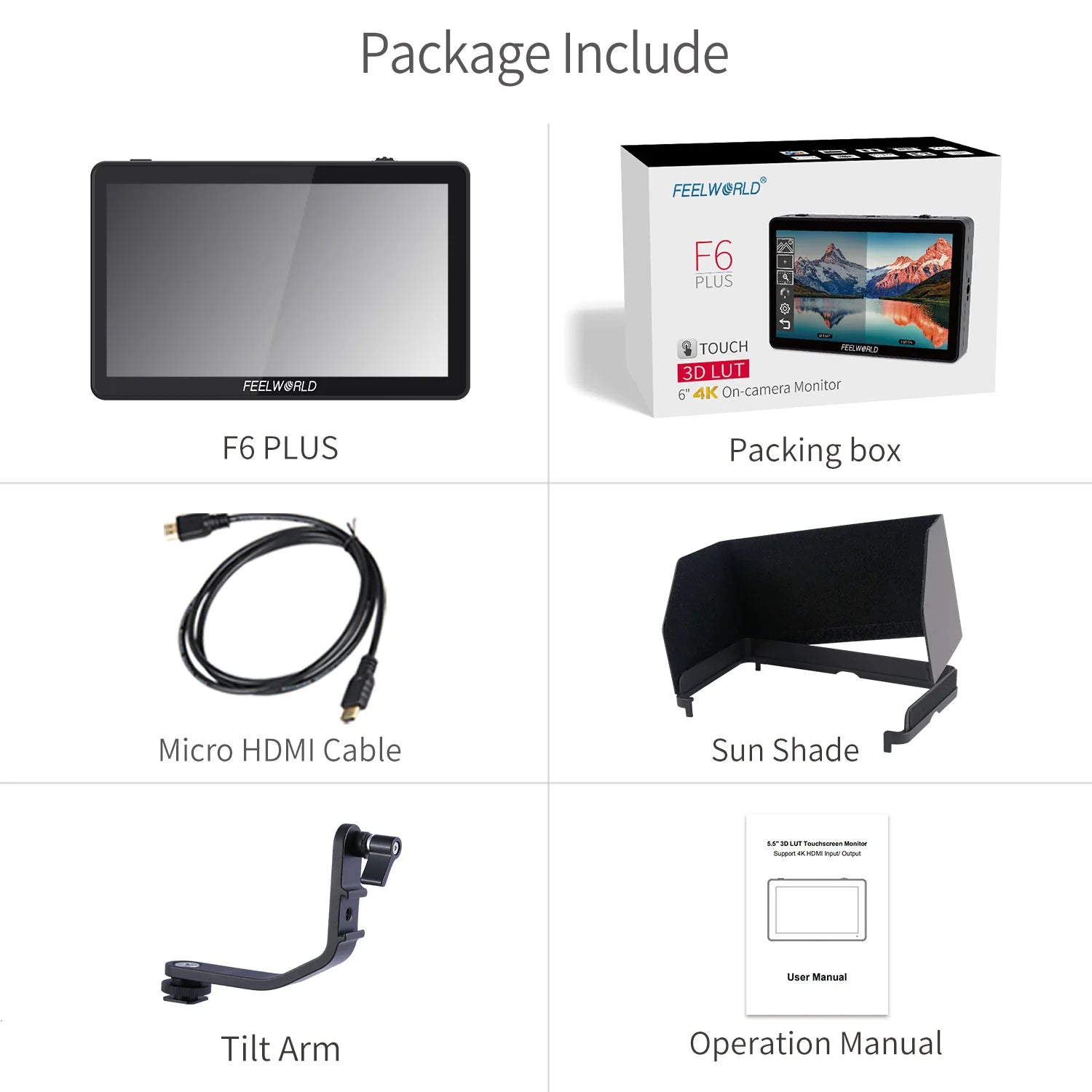 FEELWORLD F6 PLUS 6 inch 4K
