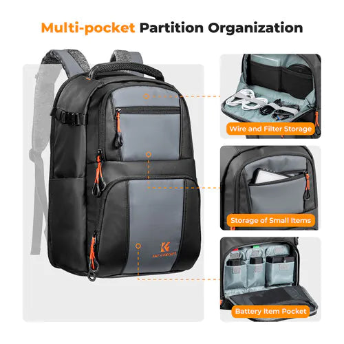 K&F Concept Beta Series Camera Backpack (30L, Black)