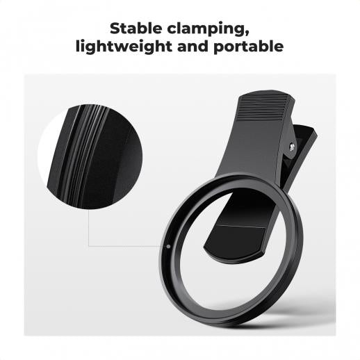 52mm Clip-on ND2-400 Phone Camera Lens Filter Kit, Adjustable Neutral Density Filter Compatible models: iPhone 15 series / 14 series / 13 series / 12 series / 11 series