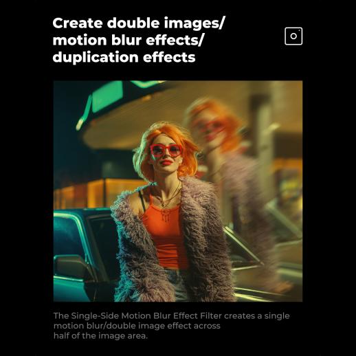 K&F 58mm Single Motion Blur Special Effect Filter Directional Motion Blur Optical Glass for Camera Lens Nano-B Series