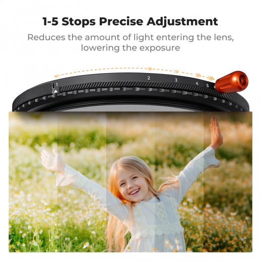 82mm Variable ND2-32 & CPL & Black Mist 1/4 3 in 1 HD Lens Filter with 28 Multi-Coated for Camera Lenses Nano-Xcel Series