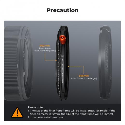 82mm Variable ND2-32 & CPL & Black Mist 1/4 3 in 1 HD Lens Filter with 28 Multi-Coated for Camera Lenses Nano-Xcel Series