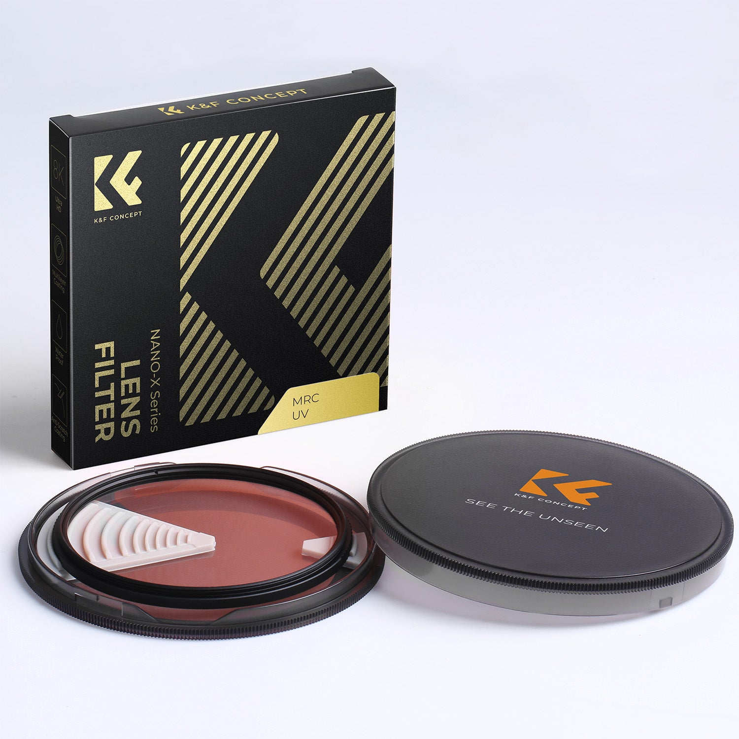 K&F MCUV Protection Filter with 28 Multi-Layer Coatings HD/Hydrophobic/Scratch Resistant/Ultra-Slim UV Filter for 82mm Camera Lens Nano-Xcel Series