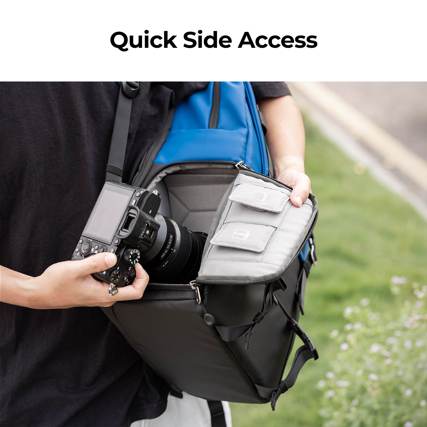 K&F Camera Backpack Camera Bags for Photographers Large Capacity Camera Case with 15.6 Inch Laptop Compartment  Backpack 20L