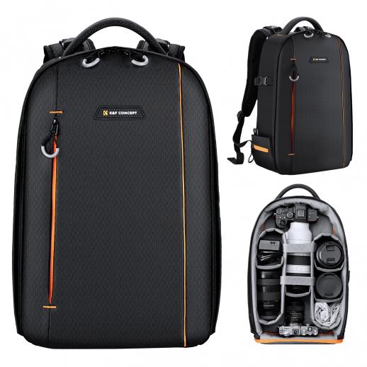 Camera Backpack 18L Nature Wander 05(Black Orange)