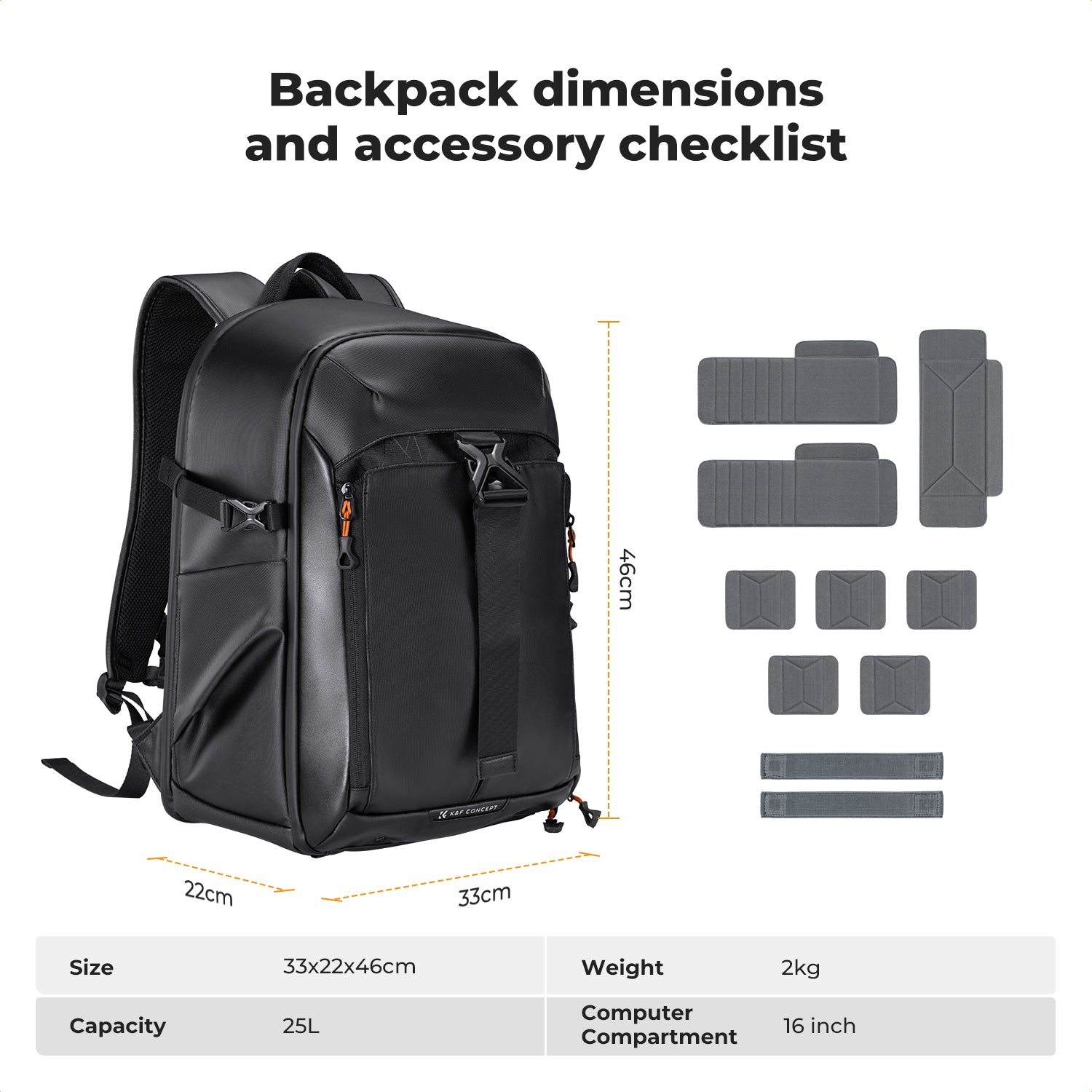 K&F Backpack 25L Nature Wander