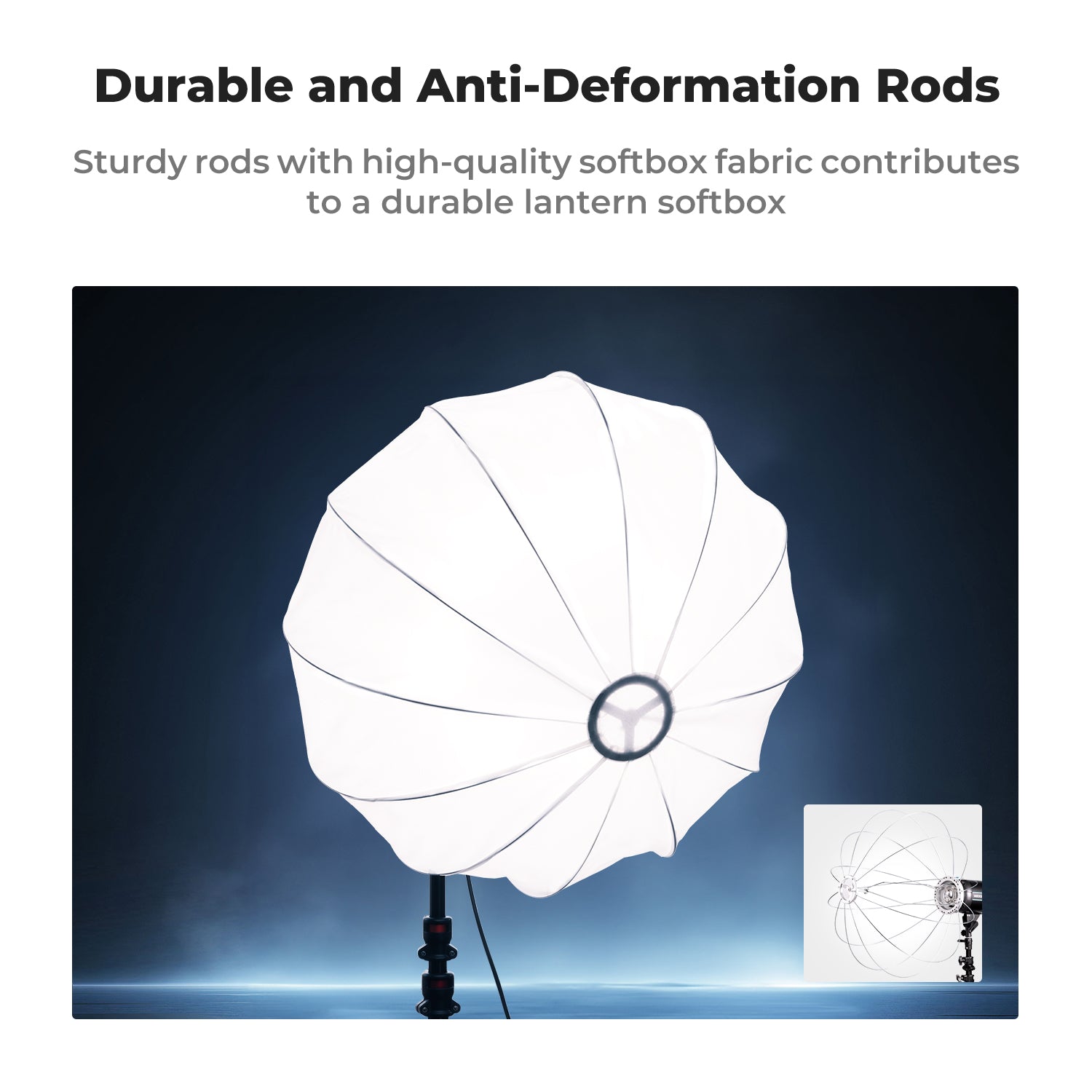 K&F 65cm Softbox Lantern Soft Light Modifier Quick Release Light Diffuser Softbox Compatible with Bowens Mount with Carrying Bag for Photography Studio Speedlite Flash and Monolight