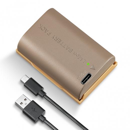 Canon LP-E6NH Battery 2250mAh with USB Type C Charging Port for DSLR & mirrorless cameras