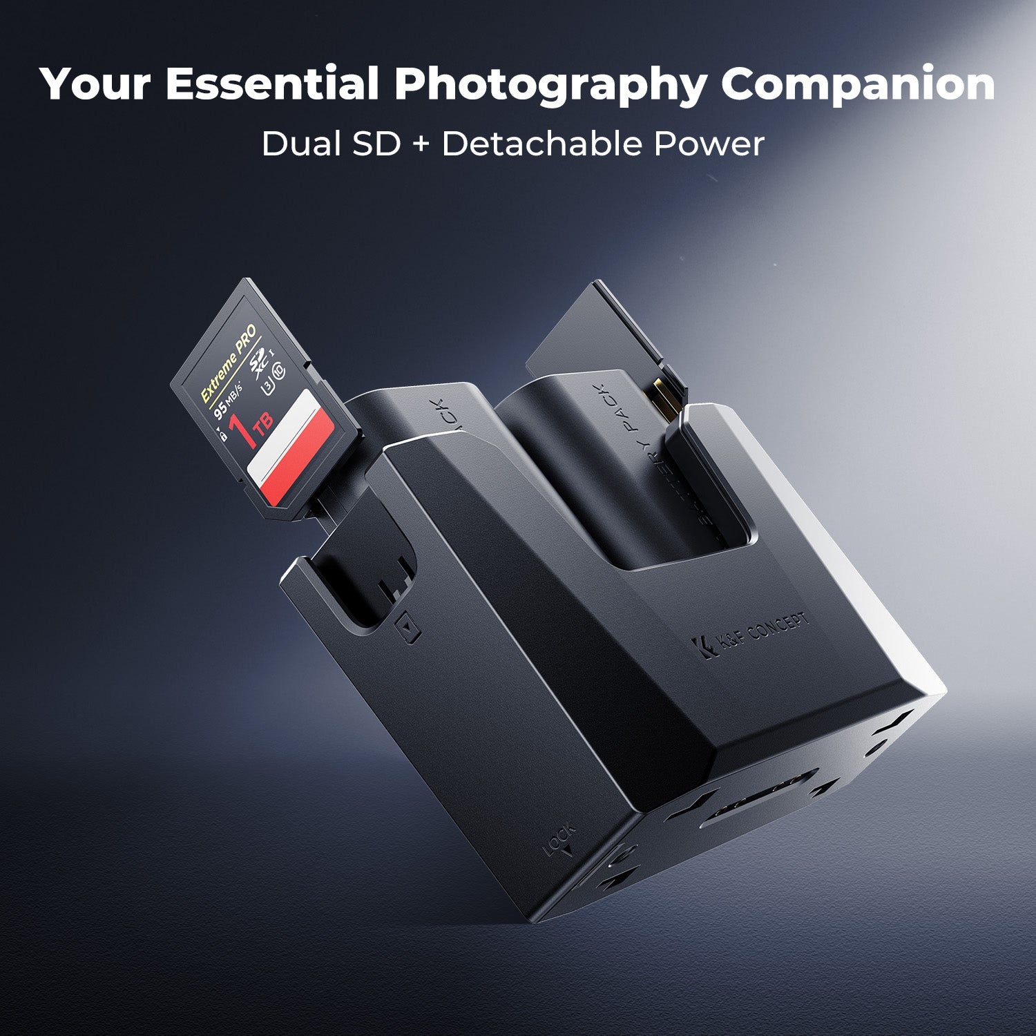 K&F Concept 2-Pack 2600mAh LP-E6NH Battery and 18W Charger Compatible with Canon EOS R7, R5, R6, R, 5D Mark II/III/IV, 6D, 6D Mark II, 90D, 60D, 70D, 80D Cameras