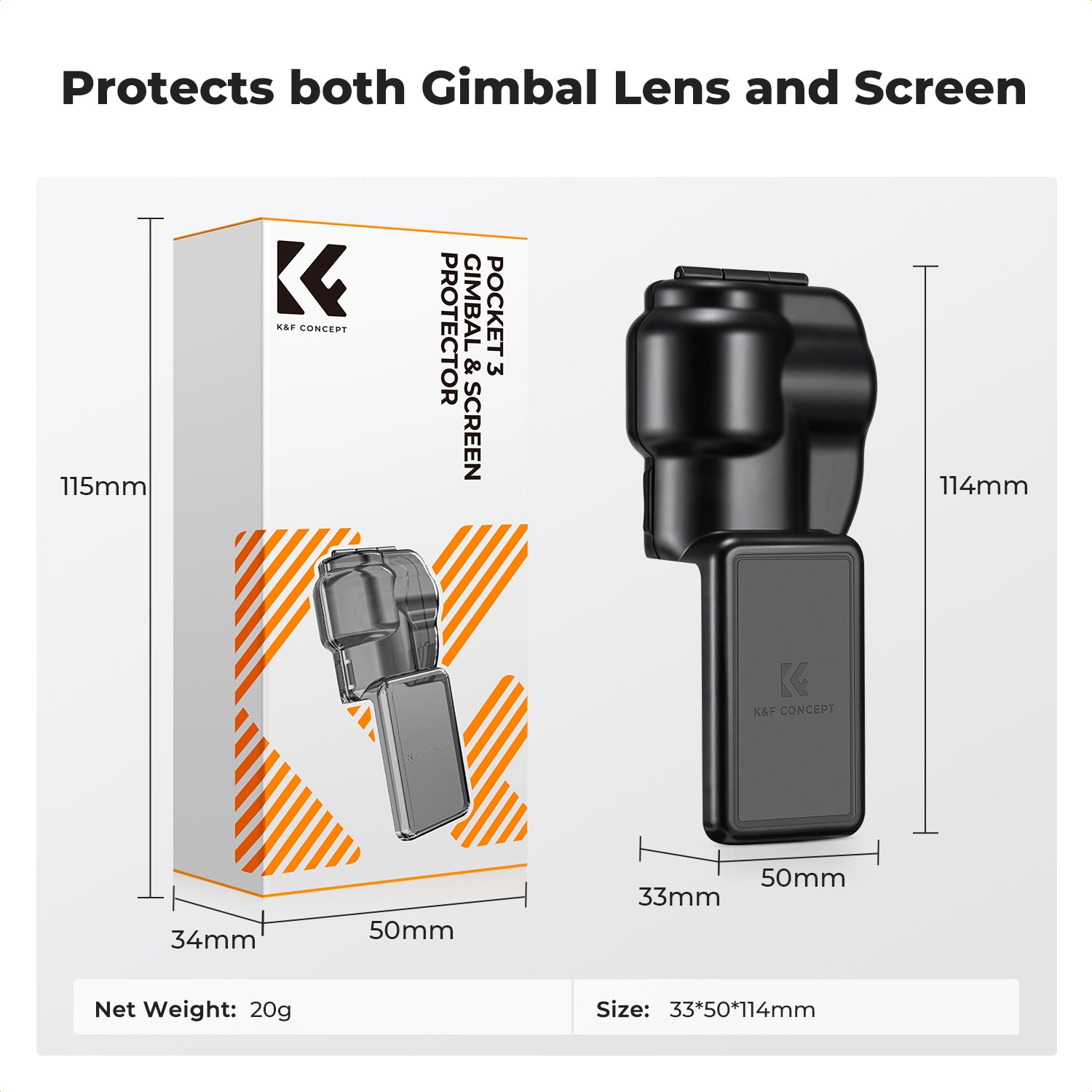 K&F Gimbal Cover Camera Lens Protector Cap for DJI Osmo Pocket 3