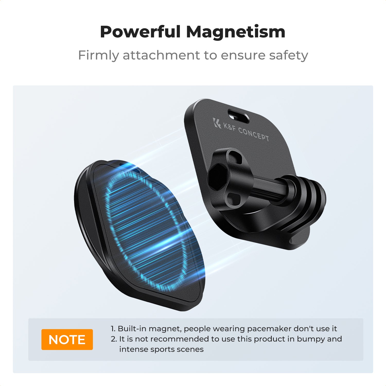 Magnetic Neck Bracket, With Adjustable Pull Rope for Mobile Phone and Gopro Series; Dji Action Series and phone