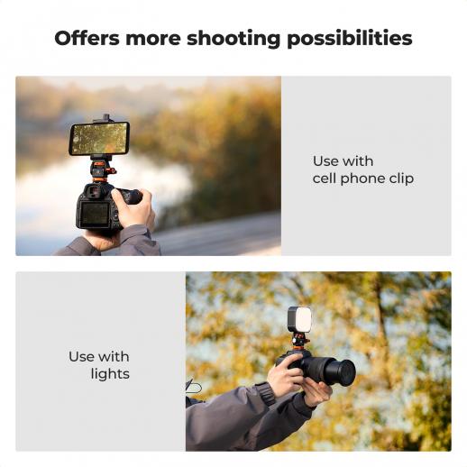 Field Monitor Mount Monitor Holder Swivel and Tilt Adjustable with Cold Shoe Mount