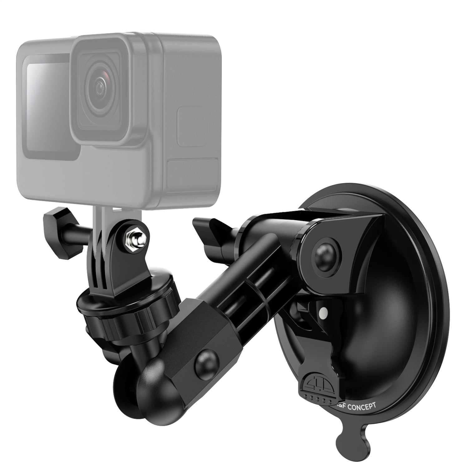 K&F Suction Cup Mount for DJI Osmo Pocket 3, Car Windshield Window Dash Mount Holder for GoPro Hero 13/12/11/10/9 Black, DJI Osmo Action 3/4/5 Pro, Insta360 X5/X4 Accessories