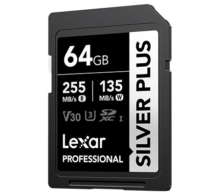 Lexar SD Silver Plus 255MB 64GB V30