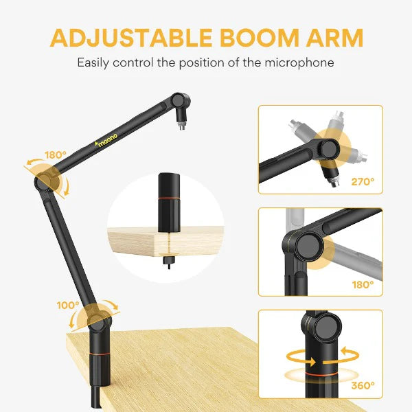 MAONO BA91 Microphone Suspension Boom Arm Stand