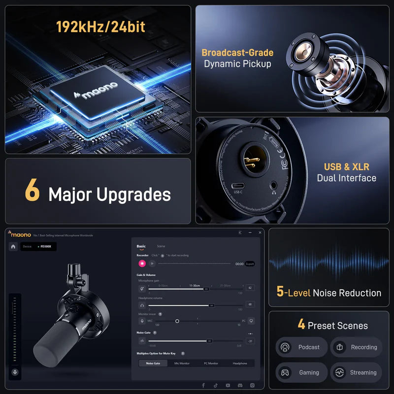 MAONO PD300X Dynamic Microphone