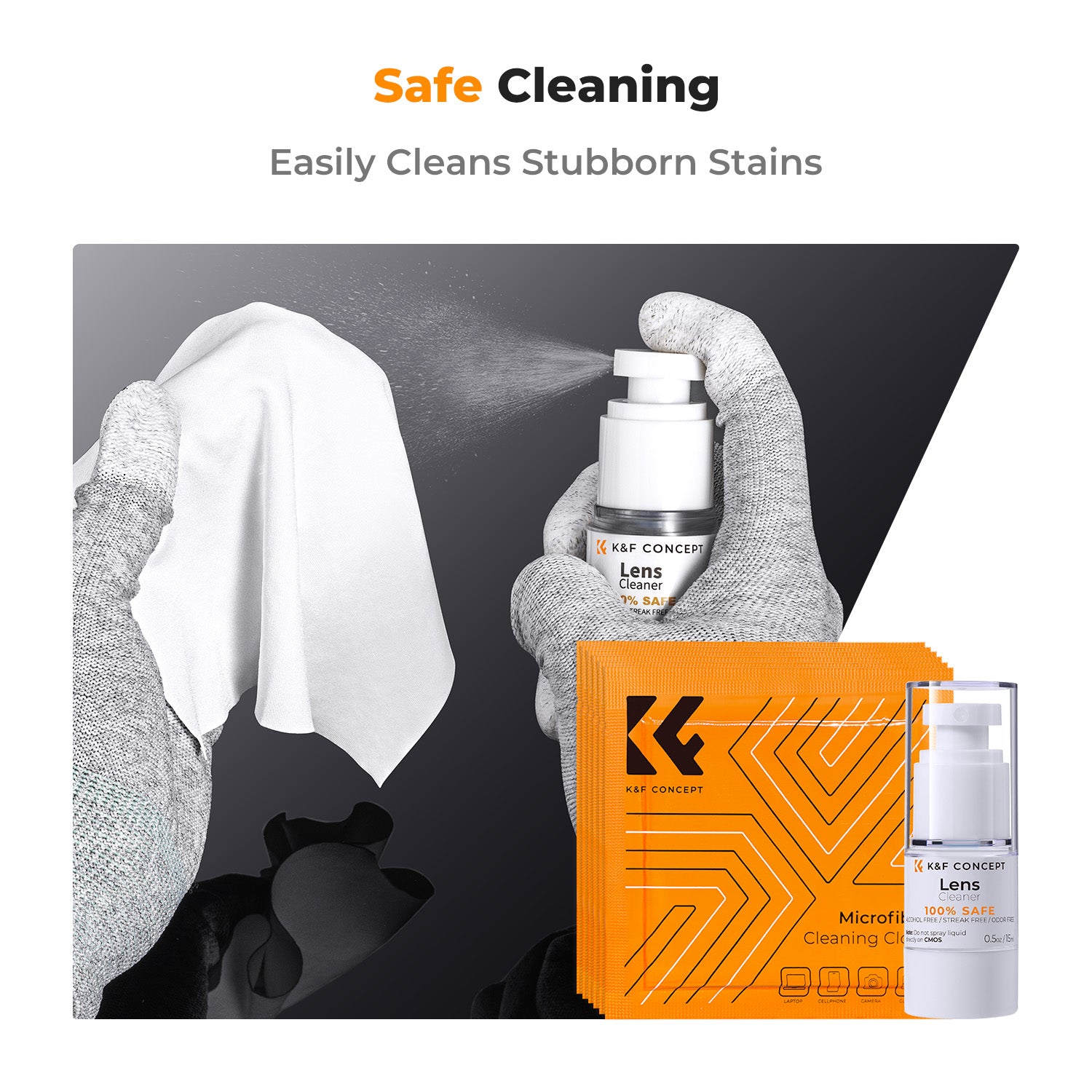 K&F Concept 9 in 1 Professional Camera Lens Cleaning Kit for Optical Equipment