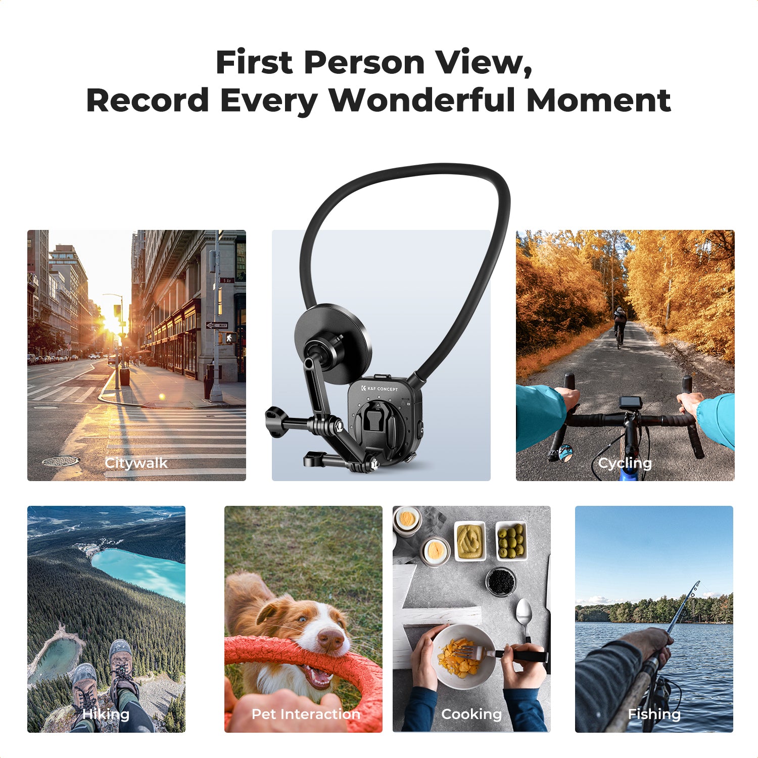 Magnetic Neck Phone Mount for Recording, Hands-Free POV/Vlog Video Filming, Magnetic Phone Chest Mount for GoPro / DJI Action / Insta360, Neck Holder