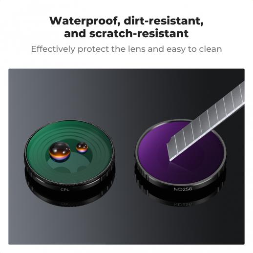 DJI Osmo Action 4 & Osmo Action 5 Pro CPL+ND8+ND16+ND32+ND64+ND256 Action Camera Filter Set Circular Polarizing Filter Neutral Density Filter Multi Coated HD Optical Glass Action Camera Accessories