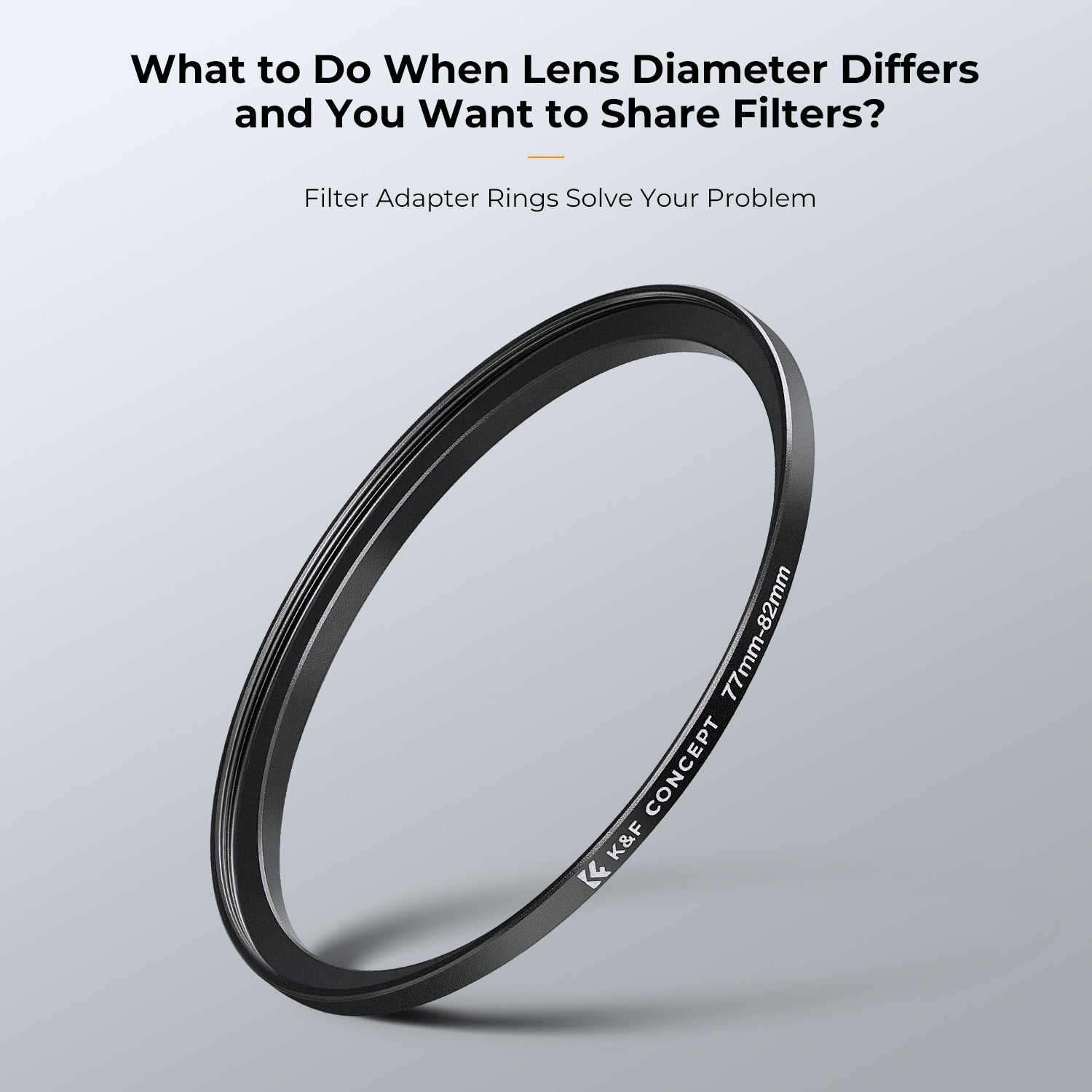 Filter Adapter Rings K&F 18 Pieces Filter Ring Adapter Set, Camera Lens Filter Metal Steppi ...
