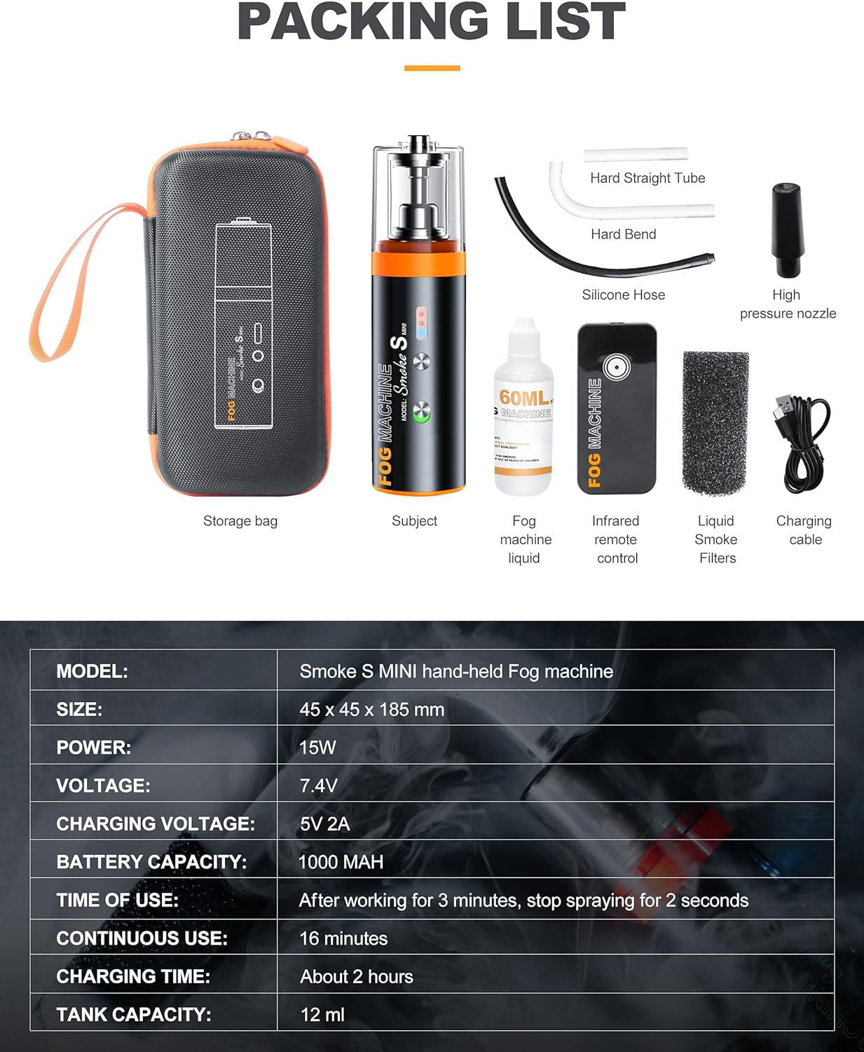 SM S For Smoke FOG MACHINE