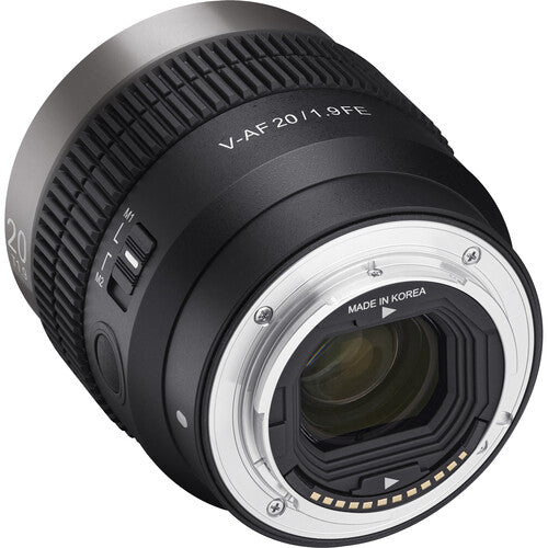 Samyang Cine V-AF 20mm T1.9 FE Lens (Sony E)