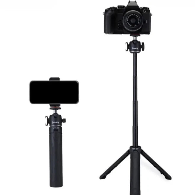 Jmary MT-29 Portable Tripod – Lightweight Aluminum Tabletop Tripod with 1/4″ Universal Screw