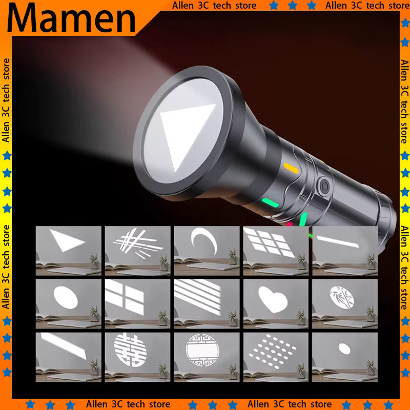 MAMEN Styling Fill Light 30W Contrast Flashlight Four-color Custom Photography Light Studio Spotlight With Styling cards