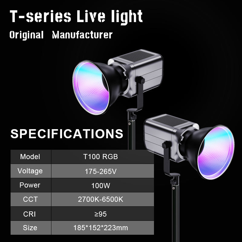 Vagner Pro T100-S 100W RGB COB LED Video Light