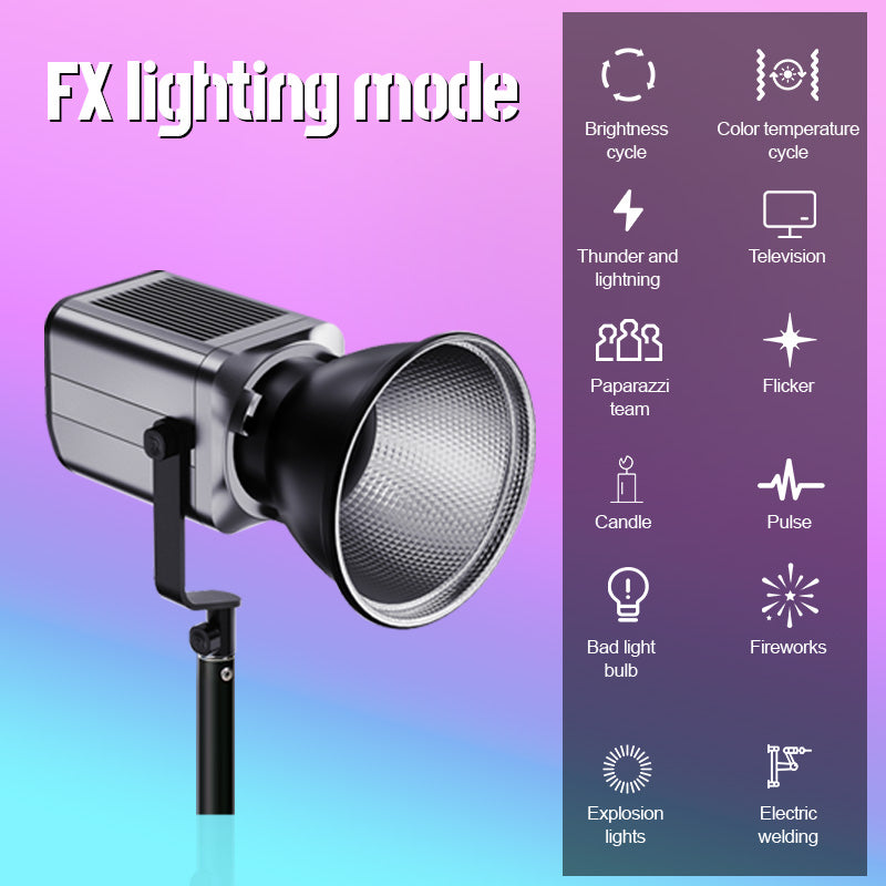 Vagner Pro T100-S 100W RGB COB LED Video Light