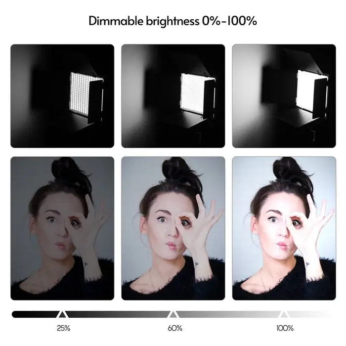 FX Studio 50W Bi-Color LED Panel with Dual Battery Kit & Charger LED800BI