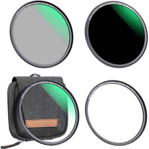 K&F 3pcs Professional Lens Filter Kit (MCUV/CPL/ND4) + Filter Pouch