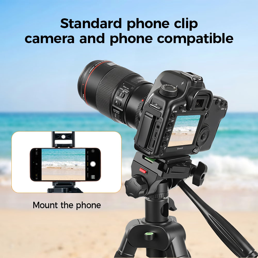 K&F Concept S254A3+BV07 Overhead Tripod with Monopod & Horizontal Arm – Blue