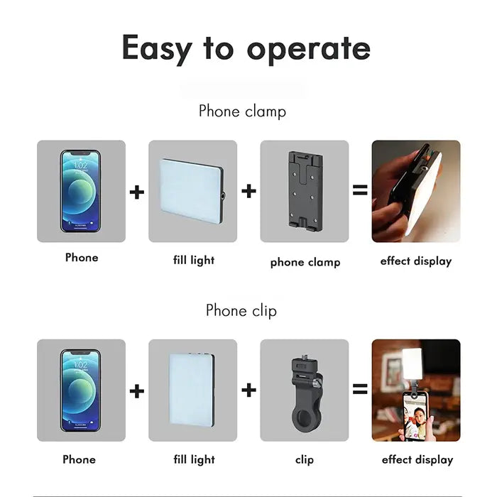 MAMEN CL-V11R RGB On-Phone Light | 24 FX Effects & Bi-Color