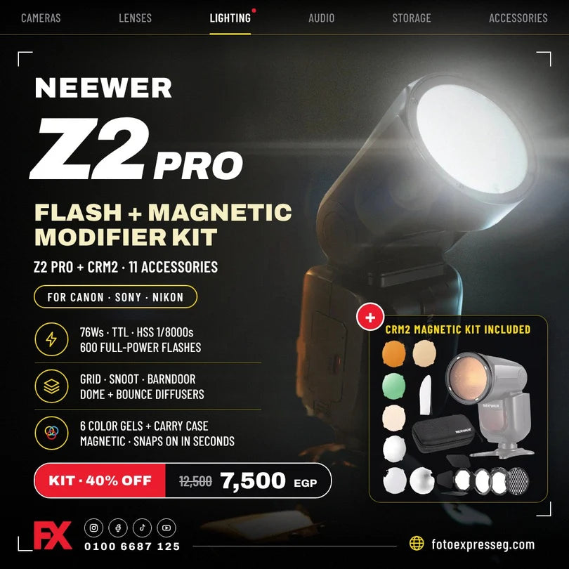 NEEWER Z2C Pro + CRM2 Magnetic Modifier Kit