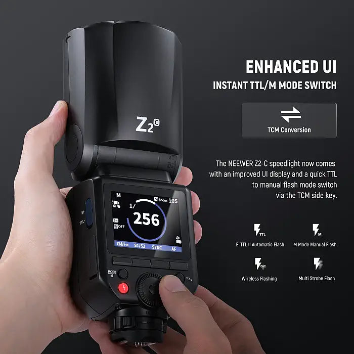NEEWER Z2-c TTL Round Head Flash Speedlite